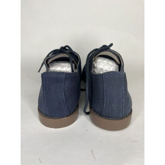 Marais USA Shoes Blue Floral Canvas Cap Toe Lace Up Oxfords Women Sz 8M US/39EU - Picture 4 of 13